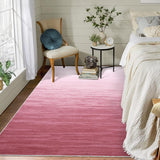 Garvee Modern Pink 4x6 Washable Rugs, Bedroom Living Room Ombre Area Rug Abstract Rugs with Rubber Backing Vintage Office Rug Low Pile Farmhouse Rug Aesthetic Floor Cover