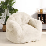 Garvee Bean Bag Chair with Filler, 51” Giant Bean Bag Sofa for Adults Kids, Soft Cozy Large Beanbag Sofa Chair with Armrests for Living Room Bedroom, Beige
