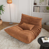 Garvee Oversized Bean Bag Chair with Suede-Like Fabric for Bedroom Living Room Office, Brown, Cozy Comfortable Size - Brown