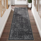 Garvee Hallway Runner Rug 2x6 Black Non Slip Washable Soft Touch Carpet for Kitchen Bedroom