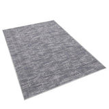 Garvee Solid Area Rug Machine Washable Non-Slip Low-Pile Indoor Carpet for Living Room Bedroom 4' x 6' Grey - Taupe Texture