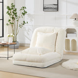 Garvee Human Dog Bed Adjustable Comfy Lazy Sofa Bed With 2 Pillows For Living Room Bedroom Beige - Beige
