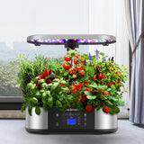 Garvee Hydroponics Growing System 12 Pods WiFi Indoor Garden Kit LED Grow Light Adjustable Height 30 Inches Herb Planter Home Kitchen