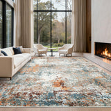 Garvee Abstract 8x10 Large Living Room Rugs Washable Soft Non Slip Area Rug for Bedroom Indoor Modern Stain Resistant Ultra Thin Floor Carpet for Dining Room Nursery Room, Multi Color