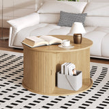Garvee Coffee Table Modern Design Durable Material Perfect for Living Room Compact Size Black - Wood