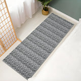 Garvee Modern Grey 2x6 Braided Washable Runner Rug for Hallway Non Slip Natural Entryway Runners Soft Indoor Farmhouse Rug Low Pile Kitchen Rug Runner Rustic Laundry Bedside Runner Rug