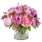 Garvee Artificial Flower with Small Flower Decorative Accessory for Home and Office, Various Sizes, Colorful - Purple