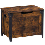 Garvee 23.6 in Wooden Storage Chest with Safety Hinge, Large Shoe Bench for Entryway, Living Room, Bedroom, Easy Assembly, Natural Wood Color