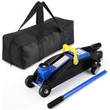 Garvee 2 Ton Hydraulic Floor Jack, Low Profile, Heavy Duty Steel, Portable Car Lift, 3.35"-13" Range, Blue