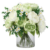 Garvee Artificial Flower with Small Flower Decorative Accessory for Home and Office, Various Sizes, Colorful - Green