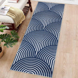 Garvee Runner Rug 2x6 Washable Rug Modern Rug Runner Indoor Hallway Kitchen Runners Soft Entryway Runners Contemporary Non-Slip Long Rug Runner for Living Room Bedroom Accent Rug Navy