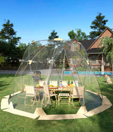 Garvee 12 x 12 FT Instant Outdoor Clear Bubble Tent, All Weather Sport Tent, Rainproof Camping Shelter, Patio, Fishing, Transparent TPU