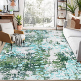 Garvee Modern Abstract Washable 4x6 Area Rugs Non Slip Soft Rug Low Pile Stain Resistance Dining Room Mat Carpet Colorful Throw Rug for Nursery Office Entrance