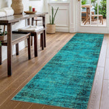 Garvee Persian Green Pine 2x8 Runner Rug Washable, Soft Vintage Distressed Non-Slip Kitchen Runner, Retro Low Pile Runner Rug for Hallways Runners for Bedroom Laundry Room