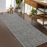 Garvee 2x6 Runner Rug Washable Kitchen Runner Rug Modern Abstract Runner Mat for Hallway Contemporary Solid Rug Non-Slip Foldable Aesthetic Accent Floor Carpet for Living Room Bedroom, Grey