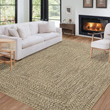 Garvee Braided Rugs 5x7 Washable Area Rug Non Slip Backing Stain Resistant Beige - Beige Yellow