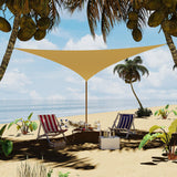 Garvee Sun Shade Sail 16'x16'x16' Triangle UV Block Shade Cloth Canopy Sand Outdoor Patio Deck Garden Yard - Sand