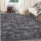 Garvee Solid Dark Grey 6x9 Large Bedroom Area Rug Soft Modern Area Rug for Living Room Non-Slip Stain Resistant Abstract Throw Floor Carpet Contemporary Rug Solid Color Rug for Dining Room Office - Dark Grey