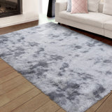 Garvee Fluffy & Sheepskin Light Grey 5x8 Abstract Shag Fur Rug, Cozy Furry Plush for Kids Living Room Bedroom Home Floor - Light Grey