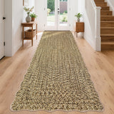 Garvee Imitation Braided Collection 2x8 Runners Non Slip Washable Kitchen Rugs Soft Low Pile Indoor Carpet Runners for Entryways Living Room