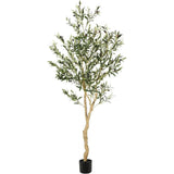 Garvee Artificial Fiddle Leaf Fig Tree 6FT(2pcs) Tall Fake Ficus Tree for Home Decor Faux Lyrata Plants Green Tree with Pot for Indoor Outdoor Home Office Living Room Bathroom Decor - Green