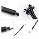 Garvee Mountain Bike Dropper Hydraulic Lifting Seatpost 30.9mm Adjustable Remote Control 150mm Travel Black - 30.9 X 445Mm