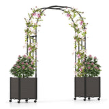 Garvee Garden Arch Trellis for Climbing Plants, Metal Wedding Arch Flowers Frame Backdrop Stand,Balloon Decor Garden Arch Arbor for Wedding Garden Party Plant Support Flower
