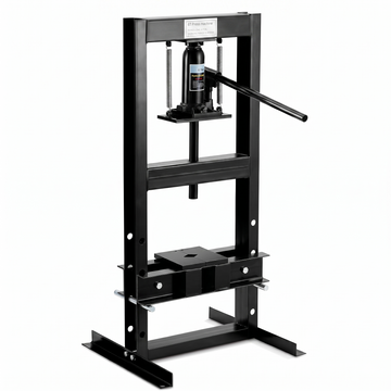 Garvee 6 Ton Hydraulic Press Heavy Duty H-Frame Floor Shop Press with Adjustable Workbench & 2 Press Plates for Metal Bending, Straightening, Automotive Repair, Black