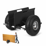 Garvee Heavy-Duty Panel Dolly Drywall Cart, 700 lb Capacity - Adjustable Sheet/Slab & Door Mover - 10" Pneumatic All-Terrain Wheels - Material Handling Cart, Black (Straight Screw, USA) - Black Straight Screw Usa