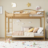 Garvee Bunk Bed Twin over Twin with Ladder & Full Safety Guardrail, Heavy Duty Metal 400 LBS Weight Capacity, Space-Saving Design, Noise Free & No Box Spring Needed, Easy Assembly