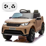 Garvee Ride P Series 12V Kids Ride On Car Land Rover Style Dual Motors 3 Speed Modes 4.5Ah Battery Safety Seatbelt Remote Control Black Outdoor Play - Brown - Brown