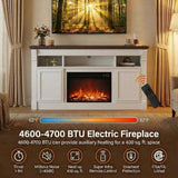 Garvee Farmhouse Electric Fireplace Insert for TV Stand/Media Console - Freestanding Indoor Heater w/ Remote, 4-Color Flame, Timer & Overheat Protection - 36 Inch - 4-Color Flame