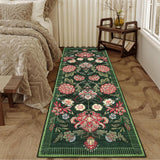 Garvee Floral Kitchen Rug 2x6 Botanical Print Non-Slip Stain Resistant Low Pile Washable Soft Hypoallergenic for Entryway Bathroom