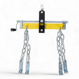 Garvee Engine Load Leveler 1500 lbs Capacity Adjustable Steel Frame Rust-Resistant Powder Coating Smooth Handle Garage Workshop Use - Yellow