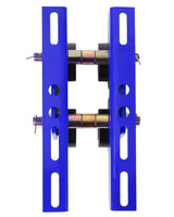 Garvee 1 Ton Adjustable Beam Trolley for Electric Hoists - Fits I-Beam/H-Beam 2.68–4.33 in Flange - Alloy Steel Double-Wheel Overhead Crane Trolley - Blue - Blue