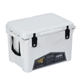 Garvee 5-Day Ice Retention Hard Cooler - 35 QT Insulated Portable Ice Chest, Leak-Resistant Lid, Heavy-Duty Handle for Camping, Beach, Picnic, Fishing, BBQ & Tailgating - Color: KUER-C-35 White - White