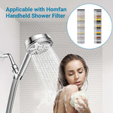 Garvee Shower Filters for Handheld Showerhead, 18 Stage Filtration, Hard Water Chlorine Removal, 2Pcs Pack, Easy Install, Long Lasting - 2Pcs Filters