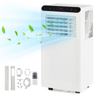 Garvee 8000 BTU Portable Air Conditioners Cool Up to 350 Sq.Ft,3 IN 1 Portable Ac Unit with Remote Control/LED Display/24Hrs Timer/Window Installation Kit & Low Noise for Home/Hotel/Office - White Top