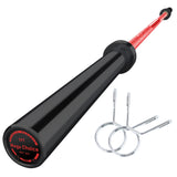 Garvee GaveeLife 7FT Olympic Barbell Weight Bar For Weightlifting Powerlifting 45lb Copper Sleeves - Red