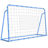 Garvee Soccer Rebounder Net Heavy Duty Iron Frame Rust Resistant Football Training Equipment Backyard Field Easy Assembly - Blue