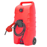 Garvee 14 Gal Gas Caddy Portable Fuel Tank With Pump For Lawn Mower Farm Marine Home Use Red - Red