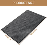 Garvee Front Door Mat Indoor Outdoor Entrance, 24" x 36" Heavy Duty Entryway Doormat, Gray Stripe
