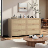 Garvee Wicker Chest - Durable Wicker Storage Chest for Home, Natural Color