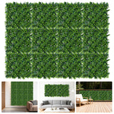 Garvee High-quality Artificial Greenery Wall Panels - Faux Leaf Decorative Backdrop for Home, Living Room, Weddings - Durable Plastic Botanical Wall Decor - Easy DIY Setup, 12 Pieces, Size: 50x50CM - 12-Pack 50*50Cm