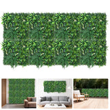 Garvee UV-Resistant Artificial Greenery Wall Panels for Fence Privacy Screen - Faux Boxwood Mixed-Leaf Hedge Backdrop for Patio Balcony Garden Decor - 8 Pieces, 50 x 50cm - 8 Pack