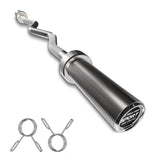 Garvee 700LB EZ Wave Barbell Bar 47 Inch – Dense Steel International Games Wave Bar for Biceps, Triceps, Arm Workouts – Knurled Multi-Angle Grip, 2 Spring Collars, Fits 2-Inch Plates – Home Gym Strength – Chrome Plated