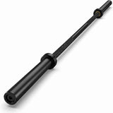 Garvee International Games Barbell 7ft, 45 lb Weightlifting Bar - 28mm Shaft, 2in Sleeves, Hard Chrome Finish, 1000 lb Capacity for Squat/Bench/Deadlift/Press - Color: Black - Black