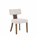 Garvee Modern Upholstered Dining Chairs Set of 2 – Mid-Century Inspired Wooden Frame, Velvet Beige Fabric, Nailhead Trim – Color: Velvet | Beige
