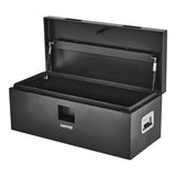 Garvee 30"X16"X14" Heavy-Duty Steel Truck Bed Tool Box, Lockable Storage Chest with Front Handles, Gas Struts, and Weather-Resistant Design for Pickup Beds, Black/Silk Flowers