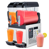 Garvee 24L Commercial Slushy Machine, 700 Watts, Self-Cleaning, Stainless Steel for Margaritas, Snow Melts, Cocktails, Homes, Coffee Shops, Restaurants - Black